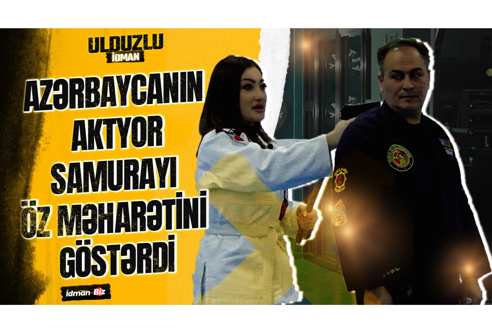 Azərbaycanın aktyor-samurayı öz məharətini göstərdi (VİDEO)