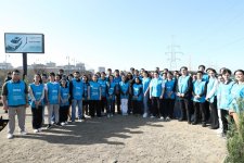 Heydər Əliyev Fondunun vitse-prezidenti Leyla Əliyevanın iştirakı ilə paytaxtın Nizami rayonunda ağacəkmə aksiyası keçirilib (FOTO)