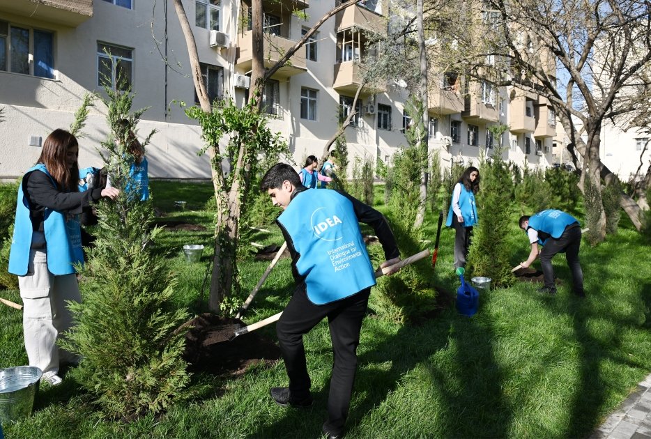 Heydər Əliyev Fondunun vitse-prezidenti Leyla Əliyevanın iştirakı ilə növbəti abad həyətlər sakinlərin istifadəsinə verilib (FOTO)