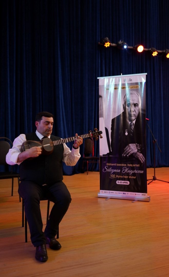 "Xalqın mədəni sərvəti" layihəsi növbəti dəfə Süleyman Ələsgərovun 100 illiyinə həsr olunub (FOTO)