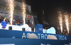 Bədii gimnastika üzrə Dünya Kubokunun açılış mərasimi keçirilib (FOTO)