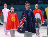 Bədii gimnastika üzrə Dünya Kubokunun açılış mərasimi keçirilib (FOTO)