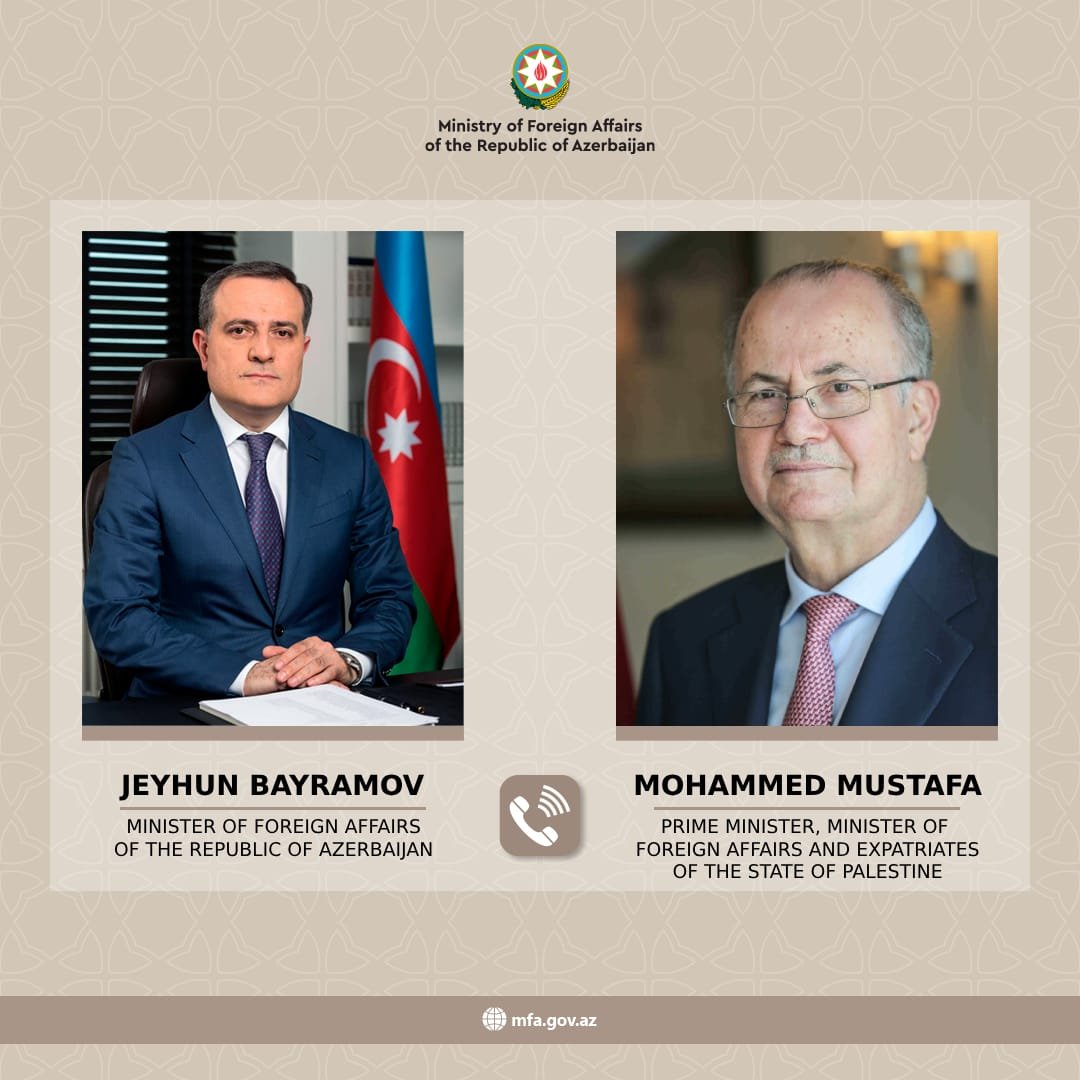 Ceyhun Bayramov Fələstin Baş naziri ilə telefonda danışıb