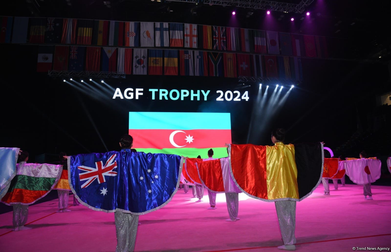 Bədii gimnastika üzrə Dünya Kubokunun açılış mərasimi keçirilib (FOTO)