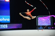 Zöhrə Ağamirova bədii gimnastika üzrə Dünya Kubokunda daha bir finala yüksəlib