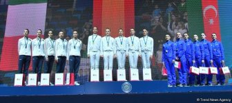 Bədii gimnastika üzrə Dünya Kubokunun qalibləri mükafatlandırılıb (FOTO)