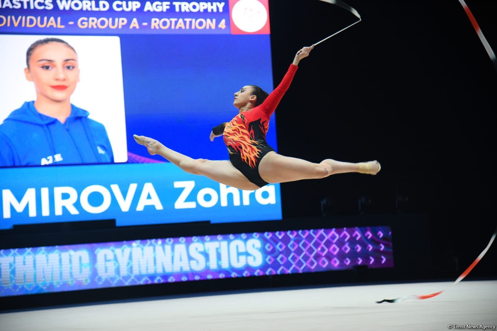 Zöhrə Ağamirova bədii gimnastika üzrə Dünya Kubokunda daha bir finala yüksəlib
