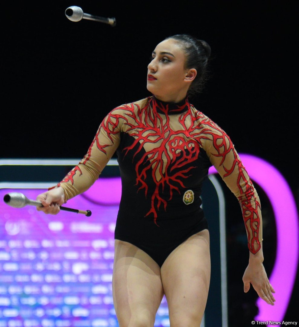 Zöhrə Ağamirova bədii gimnastika üzrə Dünya Kubokunda daha bir finala yüksəlib