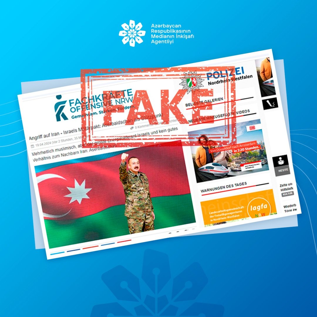 Medianın İnkişafı Agentliyi Ermənistanın və bir sıra digər ölkələrin media resurslarında dərc olunan əsassız məlumatlarla bağlı açıqlama yayıb (FOTO)