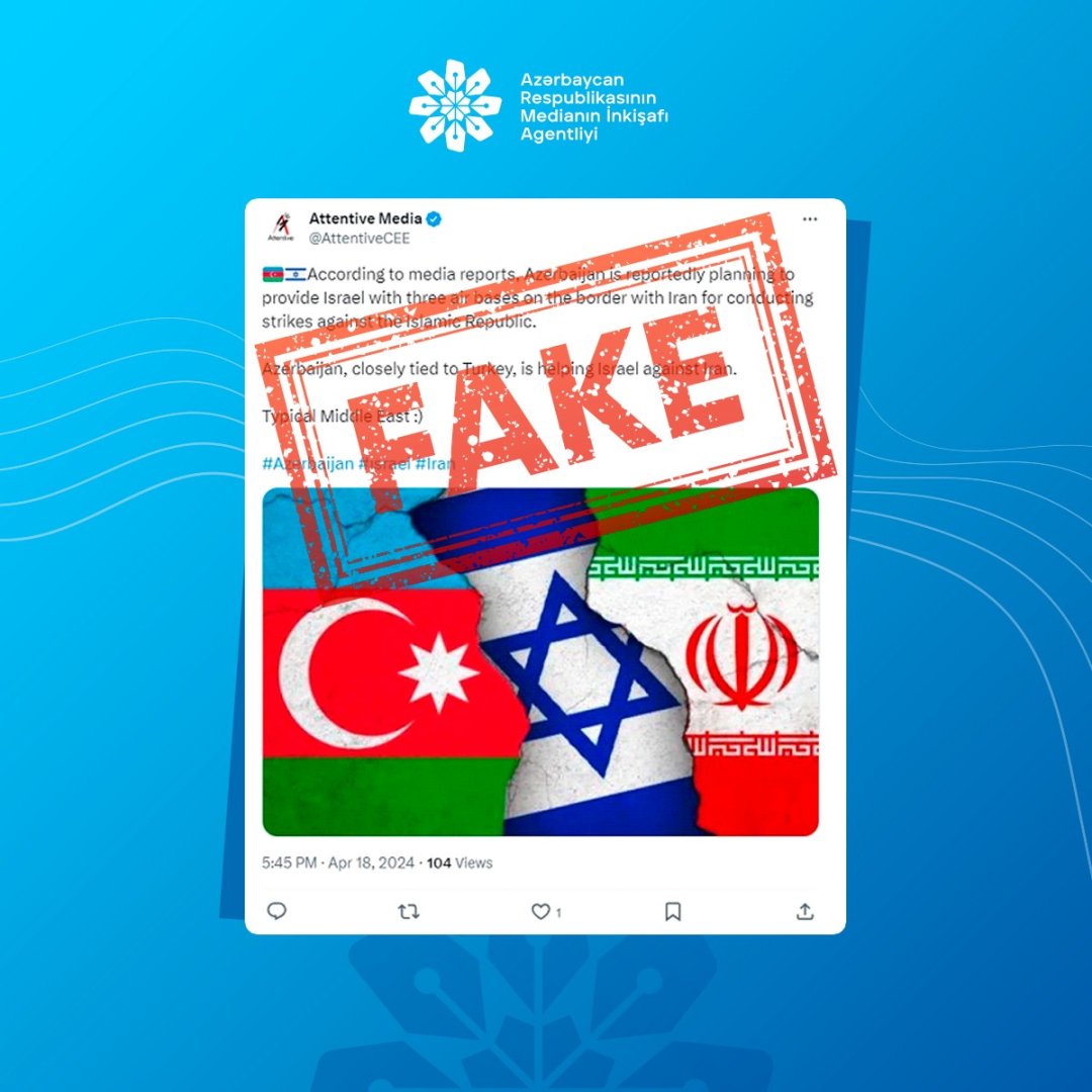 Medianın İnkişafı Agentliyi Ermənistanın və bir sıra digər ölkələrin media resurslarında dərc olunan əsassız məlumatlarla bağlı açıqlama yayıb (FOTO)