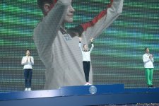 Bədii gimnastika üzrə Dünya Kubokunun qalibləri mükafatlandırılıb (FOTO)