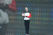 Bədii gimnastika üzrə Dünya Kubokunun qalibləri mükafatlandırılıb (FOTO)