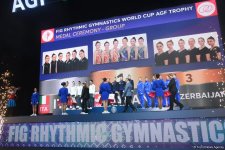 Bədii gimnastika üzrə Dünya Kubokunun qalibləri mükafatlandırılıb (FOTO)