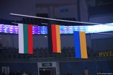 Bədii gimnastika üzrə Dünya Kubokunun qalibləri mükafatlandırılıb (FOTO)