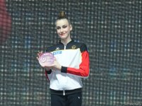 Bədii gimnastika üzrə Dünya Kubokunun qalibləri mükafatlandırılıb (FOTO)