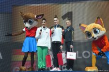 Bədii gimnastika üzrə Dünya Kubokunun qalibləri mükafatlandırılıb (FOTO)