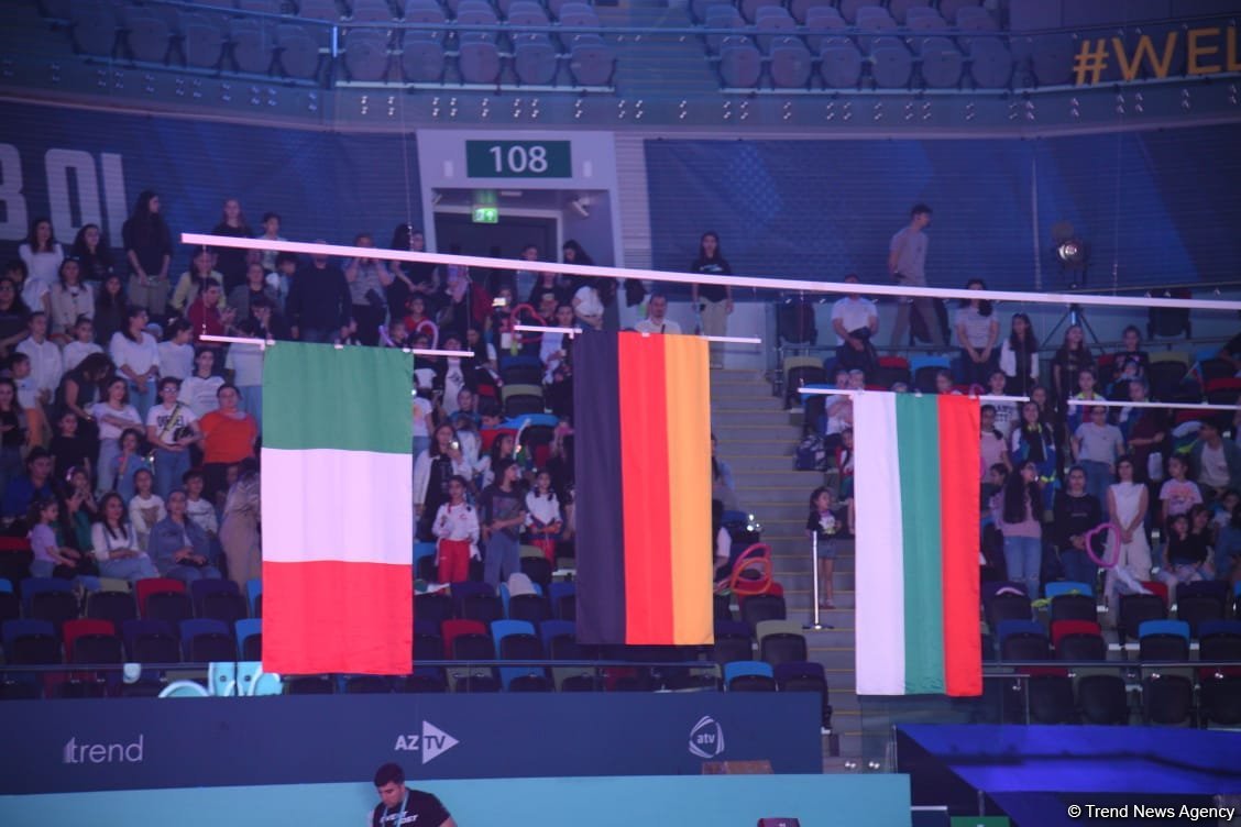 Bədii gimnastika üzrə Dünya Kubokunun qalibləri mükafatlandırılıb (FOTO)
