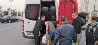 Füzuli şəhərinə növbəti köç karvanı yola düşüb (FOTO)