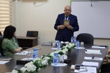 BSU-da akademik Vaqif Abbasovla görüş keçirilib (FOTO)