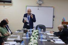 BSU-da akademik Vaqif Abbasovla görüş keçirilib (FOTO)