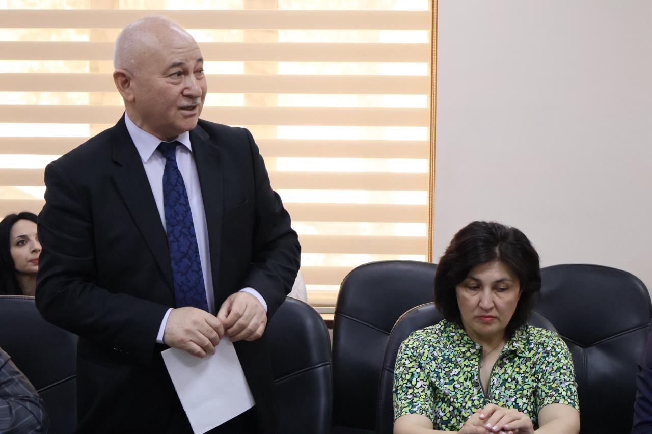 BSU-da akademik Vaqif Abbasovla görüş keçirilib (FOTO)