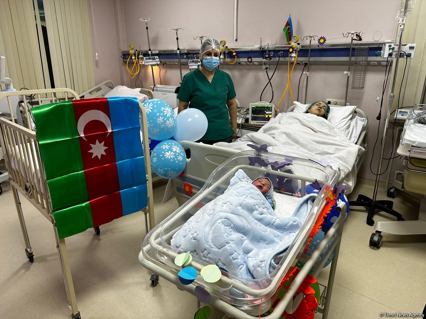 Xankəndidə doğulan ilk körpəyə Ali Baş Komandanın adı qoyuldu (FOTO/VİDEO)