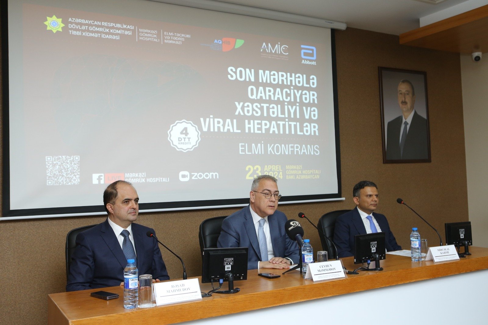 Mərkəzi Gömrük Hospitalında “Son mərhələ qaraciyər xəstəliyi və viral hepatitlər" mövzusunda Elmi Konfrans keçirilib (FOTO)