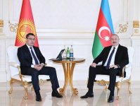 Azərbaycan və Qırğızıstan Prezidentlərinin məhdud tərkibdə görüşü olub (FOTO) (YENİLƏNİB)