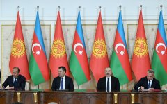 Azərbaycan-Qırğızıstan sənədlərinin imzalanması mərasimi olub (FOTO/VİDEO) (YENİLƏNİB)