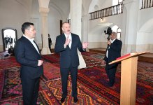 Prezident İlham Əliyev və Prezident Sadır Japarov Ağdam Cümə məscidinin bərpadan sonra açılışında iştirak ediblər (FOTO/VİDEO) (YENİLƏNİB)