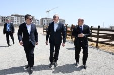 Prezident İlham Əliyev və Sadır Japarov Ağdamda Pənahəli xanın sarayı və İmarət kompleksində görülən işlərlə tanış olublar (FOTO/VİDEO) (YENİLƏNİB)