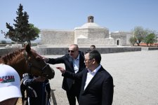 Prezident İlham Əliyev Sadır Japarova Qarabağ atı hədiyyə etdi (FOTO)