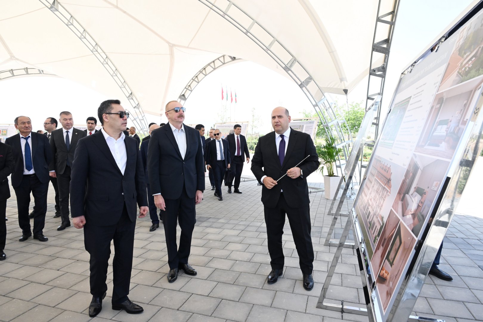 Azərbaycan və Qırğızıstan Prezidentləri Ağdam şəhərində olublar (YENİLƏNİB) (FOTO)