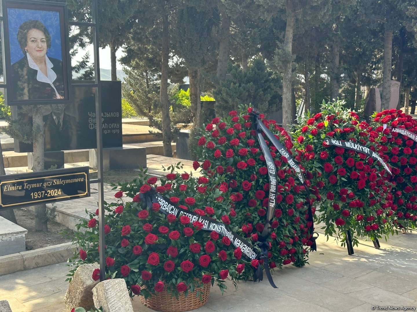 Elmira Süleymanova dəfn edildi (YENİLƏNİB) (FOTO)