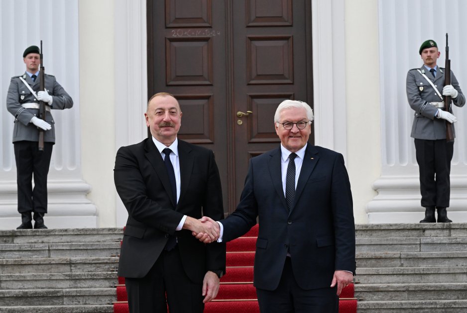 Prezident İlham Əliyevin Almaniya Prezidenti Frank-Valter Ştaynmayer ilə təkbətək görüşü olub (FOTO/VİDEO) (YENİLƏNİB)