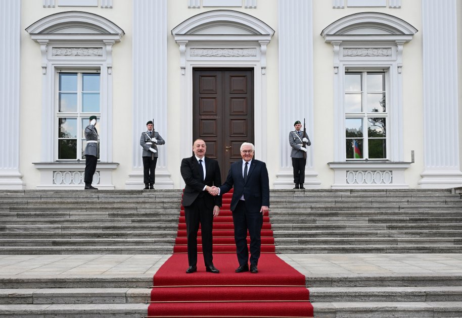 Prezident İlham Əliyevin Almaniya Prezidenti Frank-Valter Ştaynmayer ilə təkbətək görüşü olub (FOTO/VİDEO) (YENİLƏNİB)