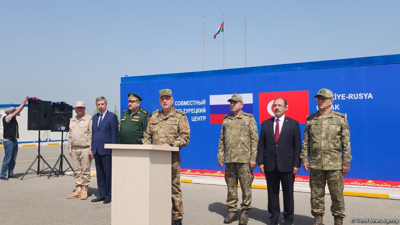 Ağdamdakı Türkiyə-Rusiya Birgə Monitorinq Mərkəzinin bağlanış mərasimi keçirilib (FOTO/VİDEO) (YENİLƏNİB)