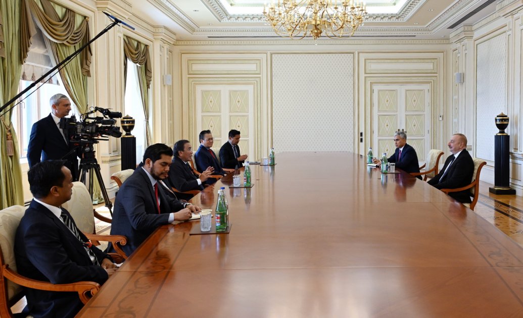 Prezident İlham Əliyev Malayziyanın Parlament Senatının prezidentini qəbul edib (FOTO) (YENİLƏNİB)