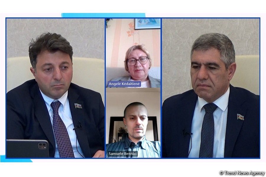 Angele Kudaytene, Tural Gəncəliyev və Vüqar Bayramov Aİ-nin enerji təhlükəsizliyinə Azərbaycanın töhfəsini müzakirə ediblər - Milli Məclis və "Baku Network"un birgə layihəsi (FOTO/VİDEO)