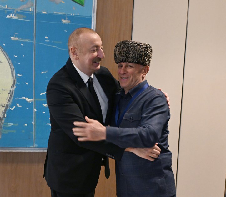 Prezident İlham Əliyev Rusiyanın Şimali Qafqaz regionunun müftilərindən ibarət nümayəndə heyətini qəbul edib (FOTO/VİDEO) (YENİLƏNİB)