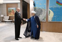 Prezident İlham Əliyev TDT-yə üzv və müşahidəçi dövlətlərin dini rəhbərlərindən ibarət nümayəndə heyətini qəbul edib (FOTO/VİDEO) (YENİLƏNİB)