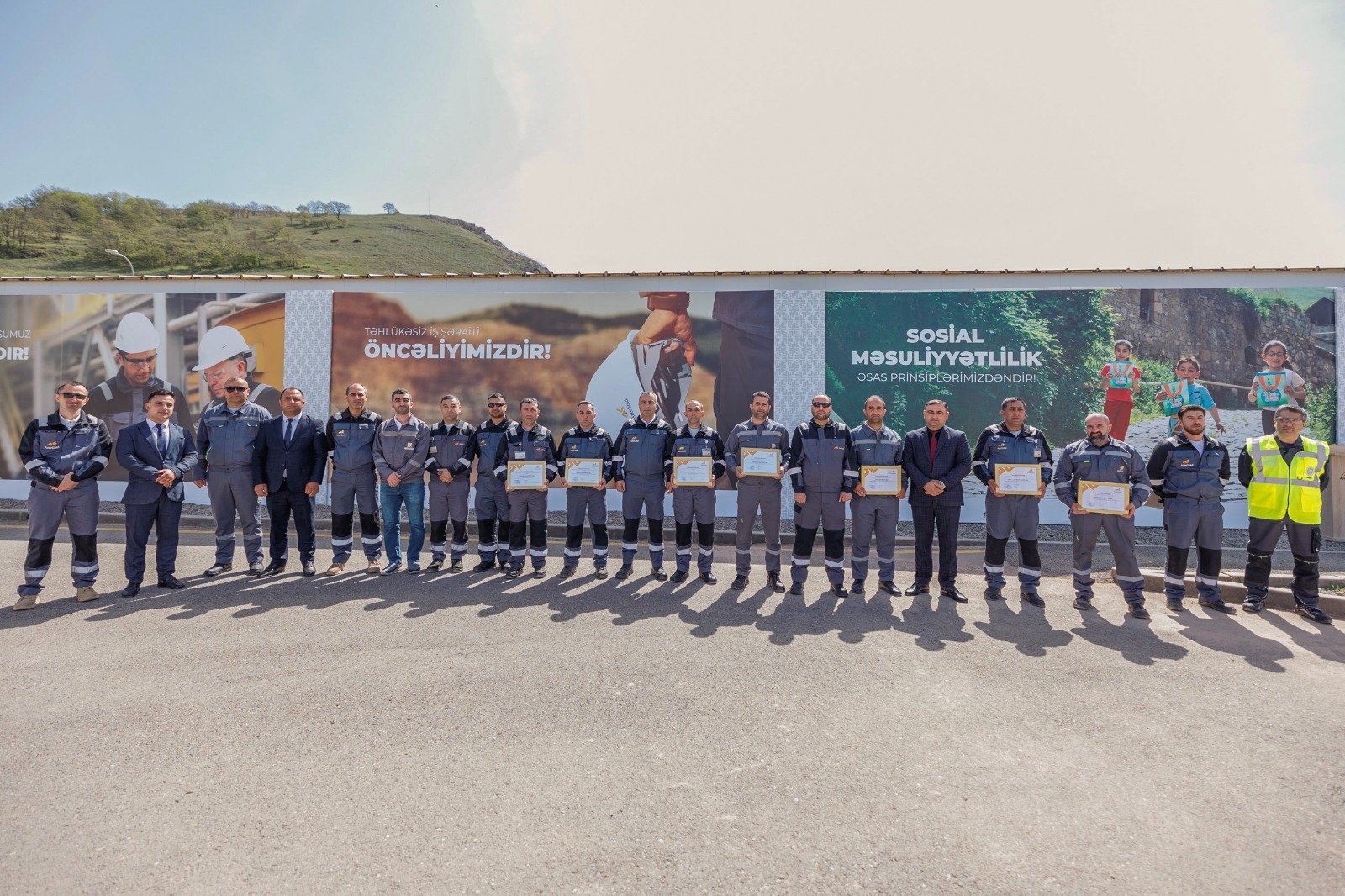 Çovdar İnteqrəolunmuş Regional Emal Sahəsində Ümumdünya Əməyin Mühafizəsi Günü qeyd olunub (FOTO)