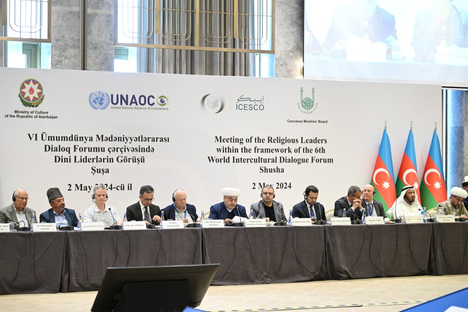 Dini liderlərin Şuşa görüşünün Bəyannaməsi qəbul olunub (YENİLƏNİB) (FOTO)