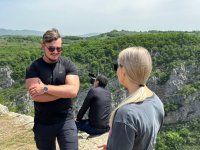 Beynəlxalq səyyahlar Cıdır düzündə (FOTO)