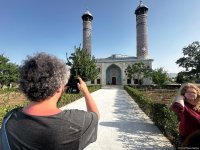 Norveç səyahətçiləri Qarabağ və Şərqi Zəngəzura səfəri çərçivəsində Ağdama gəlib (FOTO)