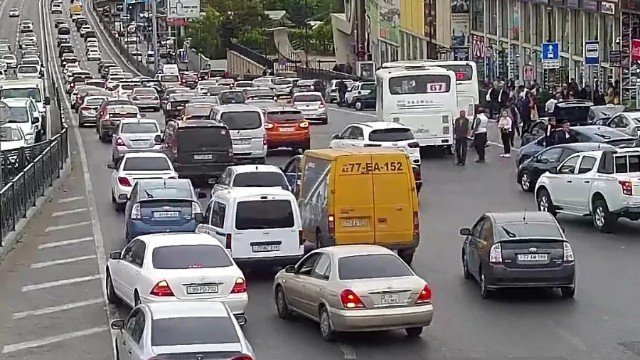Bakıda bu yollarda sıxlıq var - SİYAHI