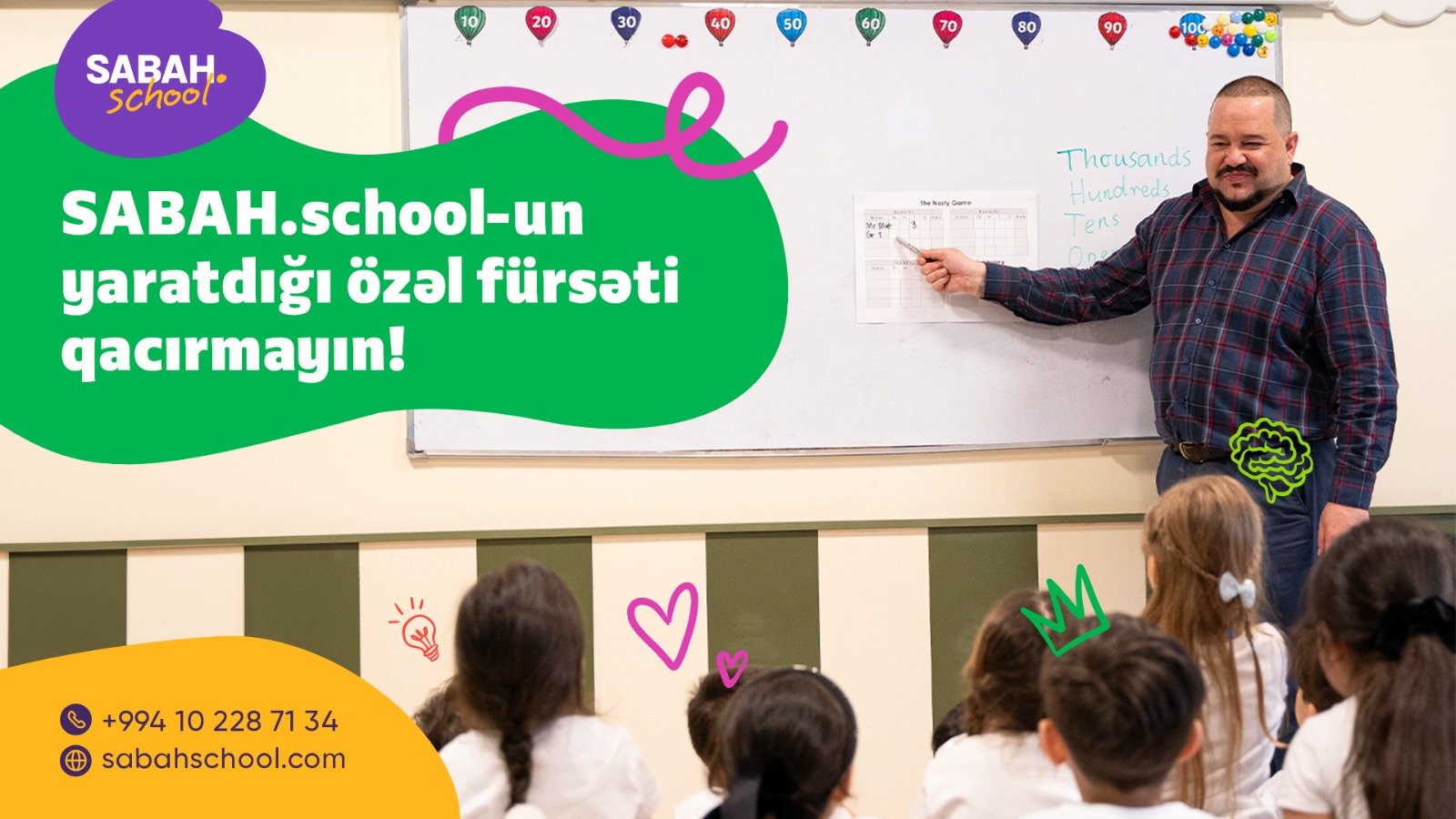 SABAH.school-un yaratdığı özəl fürsəti qacırmayın