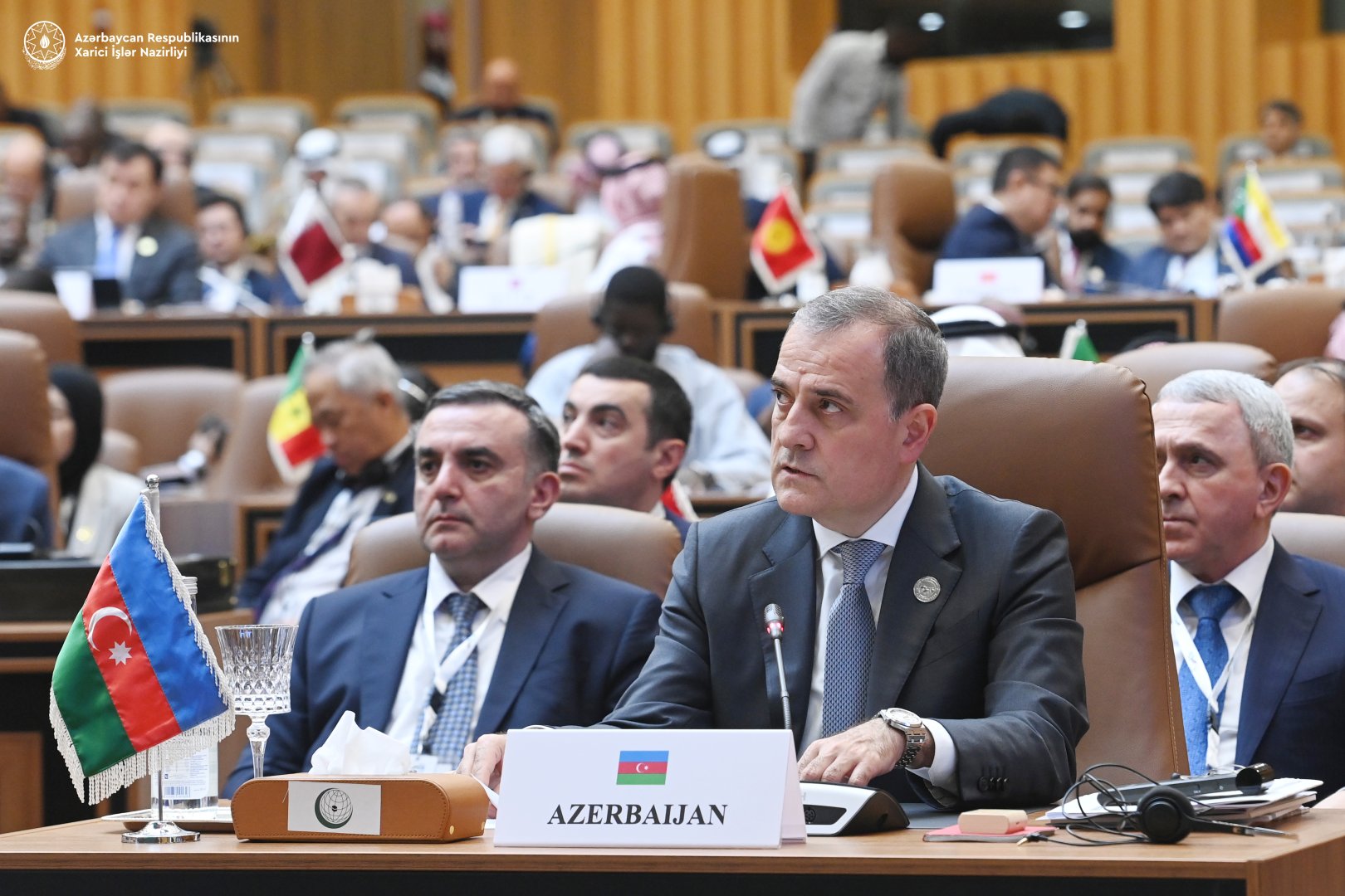 Ceyhun Bayramov İƏT-in 15-ci İslam Sammitində çıxış edib (FOTO)
