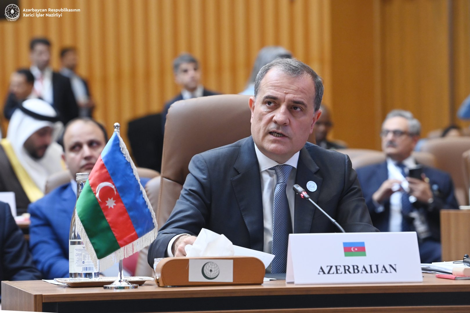 Ceyhun Bayramov İƏT-in 15-ci İslam Sammitində çıxış edib (FOTO)