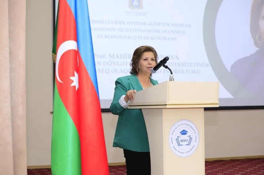 BSU-da Ümummilli Lider Heydər Əliyevin anadan olmasının 101-ci ildönümünə həsr edilmiş beynəlxalq elmi konfrans keçirilib (FOTO)